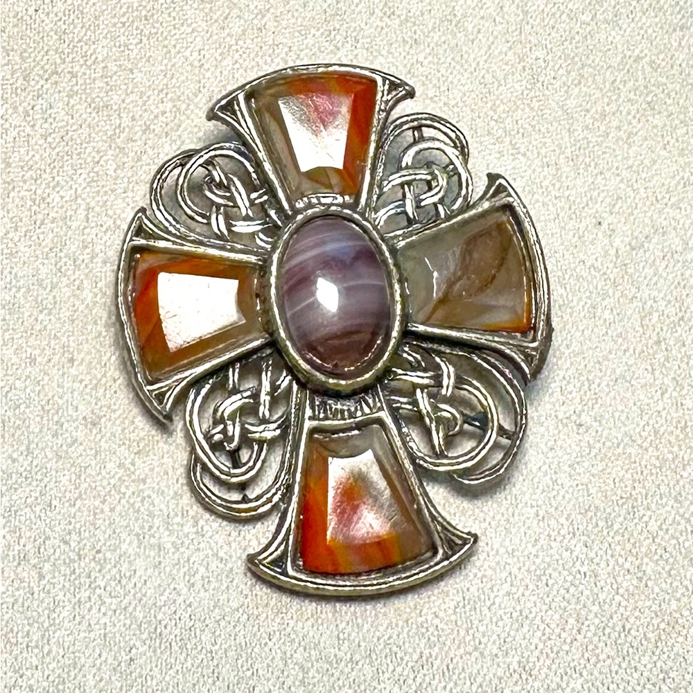 Vintage 1980 Celtic cross signed Miracle purchased in Ireland